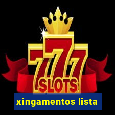 xingamentos lista